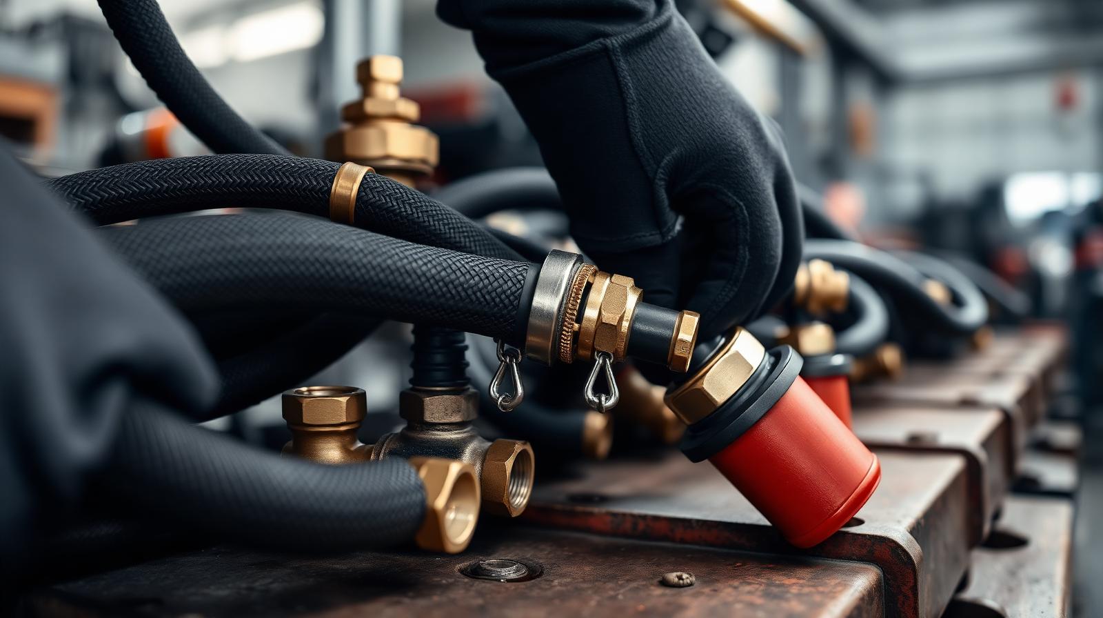Kontroll av bränsleslangar och kopplingar vid läckage i dieselns bränslesystem